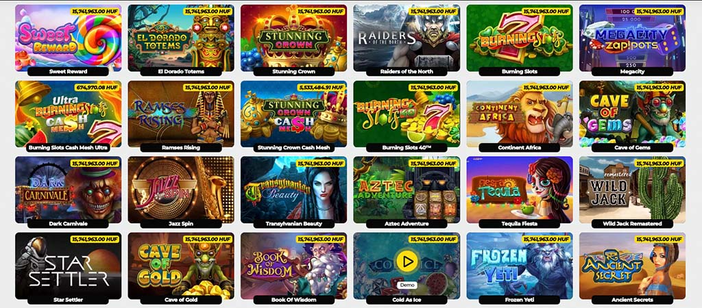 energy casino, játékkínálat, online játékok