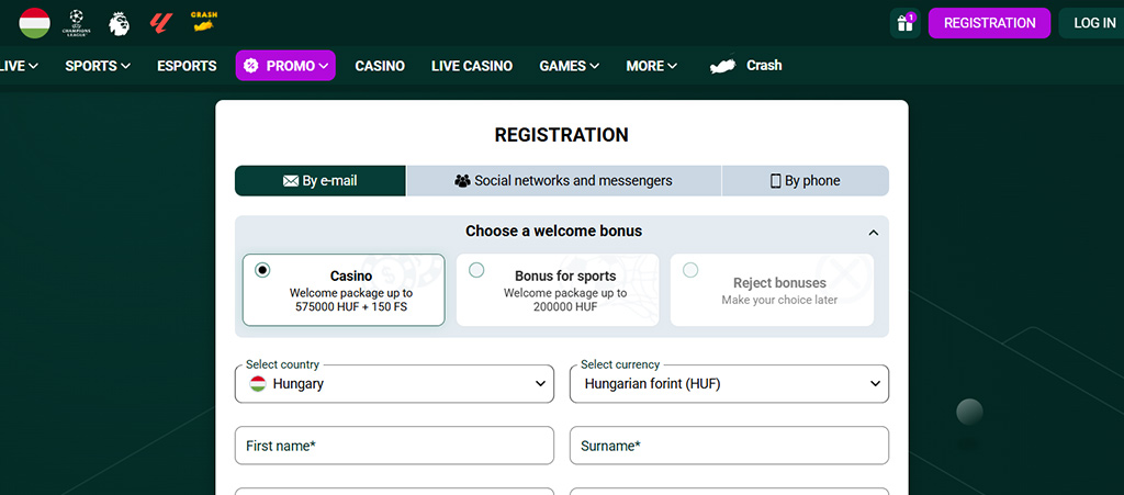 Spinbetter Casino regisztrációs lépések, online casino