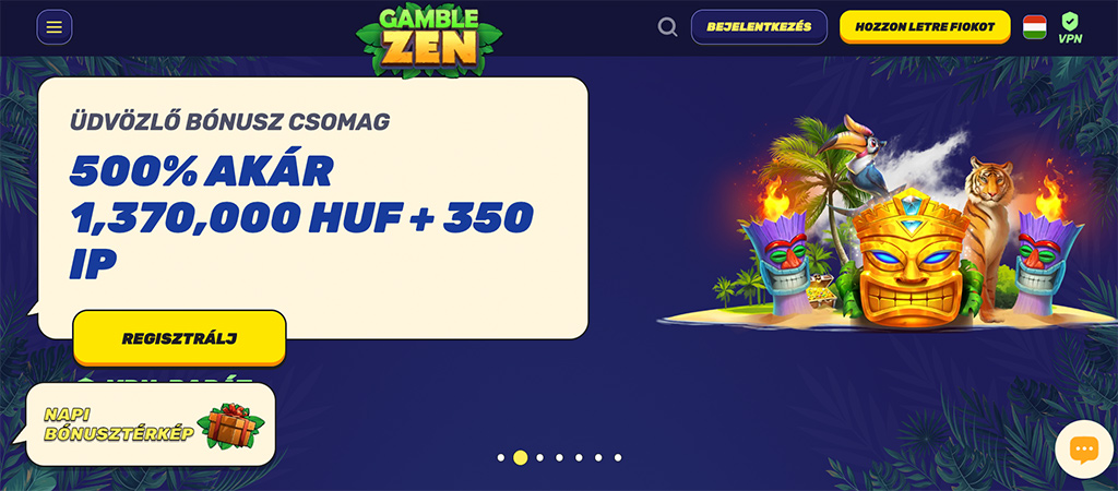 Gamblezen Casino 2026, ingyenes pörgetés