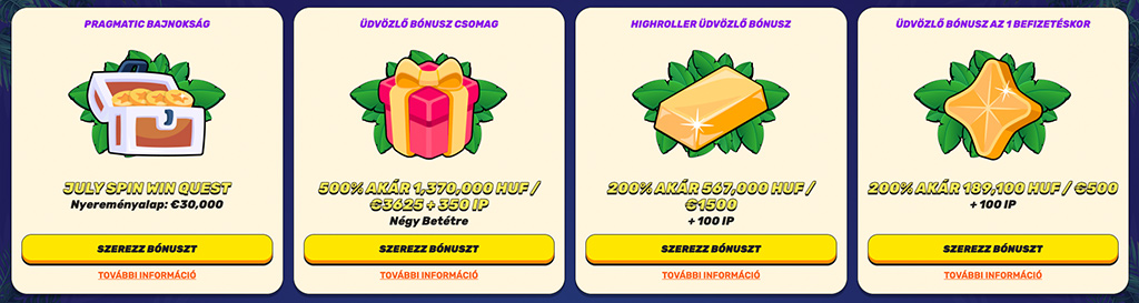 Gamblezen Casino izgalmas üdvözlő bónusz, promóciók és VIP program