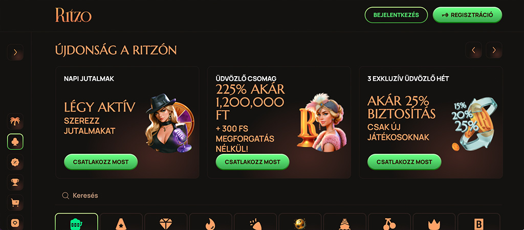 Ritzo Casino 2026, online casino, mobil kaszi