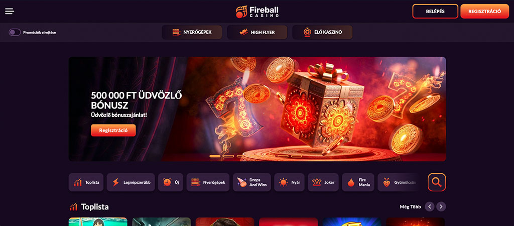 online kaszinó bónusz ajánlatok, Fireball Casino