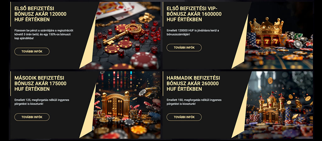 bónusz, befizetés, ajánlat, VIP, ingyenes, pörgetés, kaszinó, nyeremény, regisztráció, jutalom, korona, kastély, zsetonok